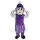 Purple Spartan Mascot Costume People