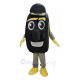 Black and Yellow Auto Tyre Cab Tire Mascot Costume