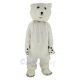 White Fluffy Polar Bear Mascot Costume Animal