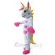 White Unicorn Mascot Costume Animal