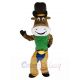 Cowboy Ox Cattle in Green Shirt Mascot Costume Animal