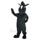 Lovely Black Mustang Horse Mascot Costume Animal