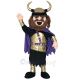 Fierce New Viking Mascot Costume with Purple Cloak