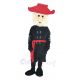 Rebel with Red Hat Mascot Costume People