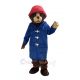 Brown Bear with Red Hat Mascot Costume