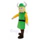 Pirate in Green Clothes Mascot Costume People