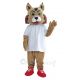 Powerful Wildcat Mascot Costume Animal