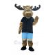Bighorn Moose Mascot Costume Animal