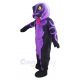 Black and Purple Rattler Snake Mascot Costume Animal
