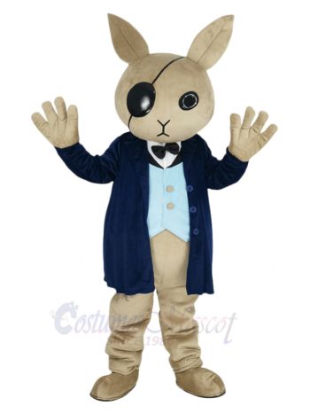 Cool Rabbit Butler Mascot Costume Animal