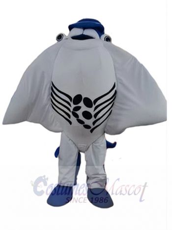 Manta Ray Devil Fish Mascot Costume Ocean