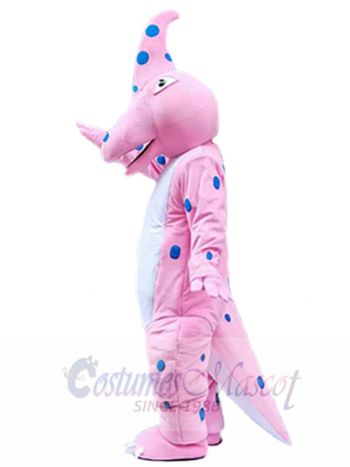 Pink Parasaurolophus Dinosaur Mascot Costume Animal