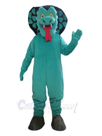 Funny Turquoise Snake Mascot Costume Animal