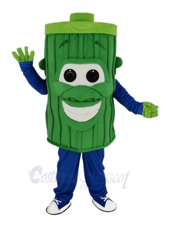 Green Garbage Trash Can Mascot Costume