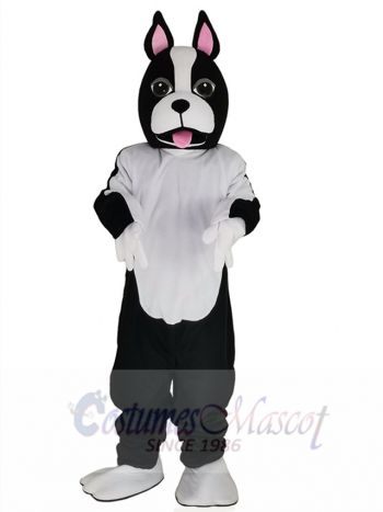 Black and White Terrier Dog Mascot Costume Animal