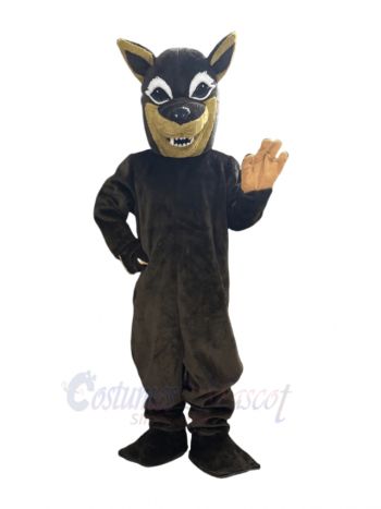 Brown Coyote Wolf Mascot Costume
