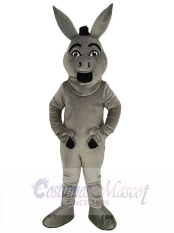 Grey Donald Donkey Mascot Costume Animal