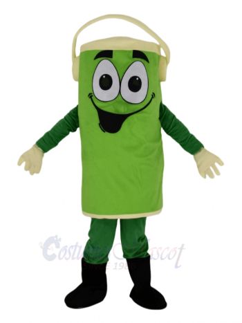 Green Peter Paint Can Mascot Costume