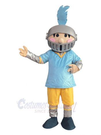 Friendly Knight Boy Mascot Costume