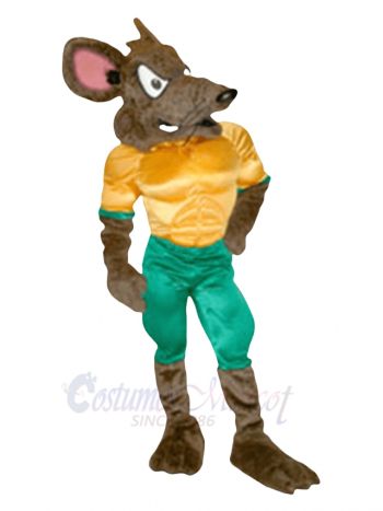 Robust Sport Rat Mascot Costume