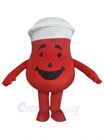 Red Drink Teacup Mascot Costume