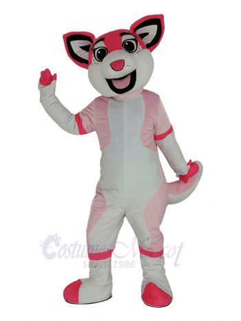 Pink Husky Dog Mascot Costume Animal