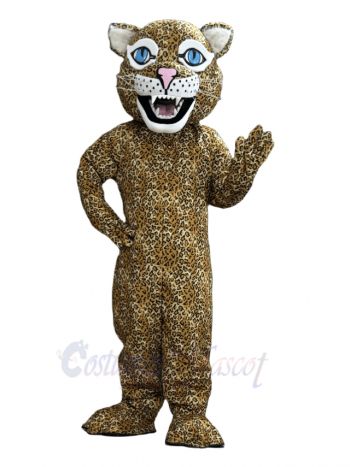 Blue Eyes Jaguar Mascot Costume Animal
