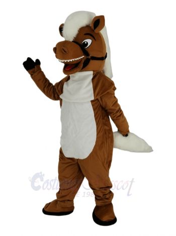 Cute Brown Horse Mascot Costume Animal