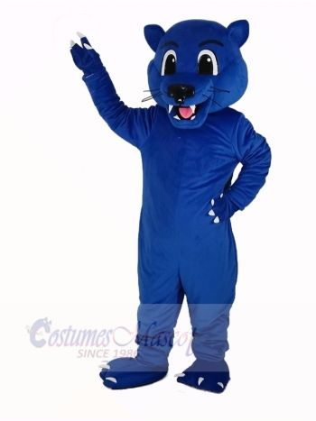 Blue Panther Leopard Mascot Costume Animal