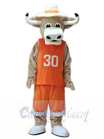 Cute Texas Longhorns Bull Mascot Costume Animal