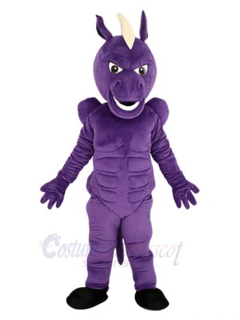 Purple Mustang Horse Mascot Costume Animal