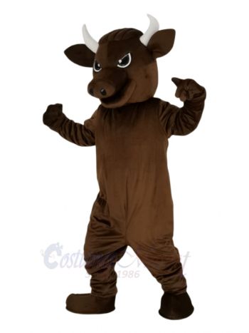 Brown Sport Bull Mascot Costume Animal