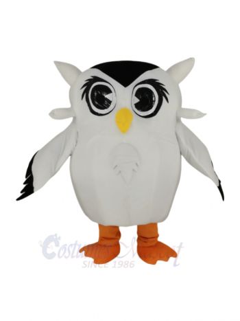 Funny White Owl Mascot Costume Animal