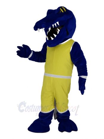 Cute Blue Crocodile Mascot Costume Animal