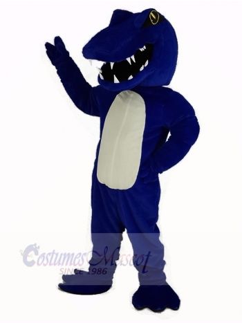 Sport Blue Alligator Mascot Costume Animal