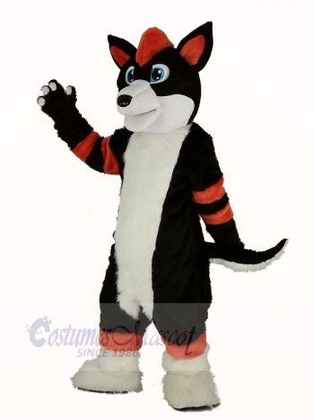 Orange and Black Husky Dog Fursuit Mascot Costume Animal