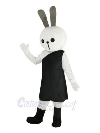 White Easter Bunny Rabbit Mascot Costume Animal