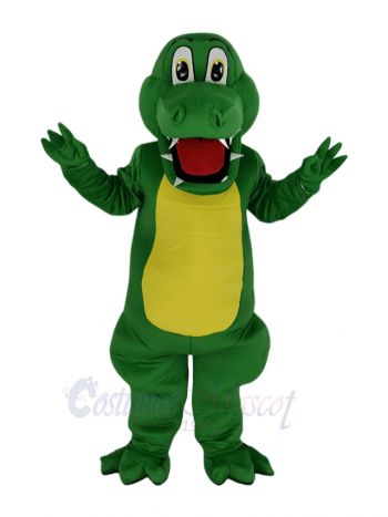 Funny Green Alligator Mascot Costume Animal