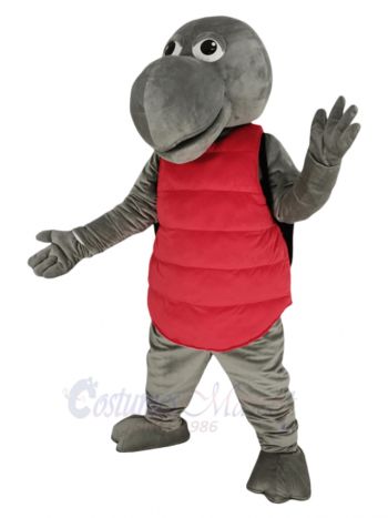 Grey Sea Turtle Mascot Costume Ocean