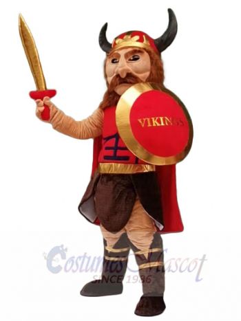 Fierce Viking Pirate Mascot Costume People