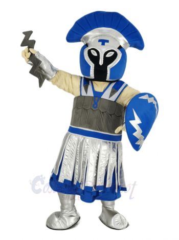 Giant Blue Titan Spartan Mascot Costume People