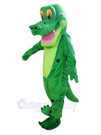 Smiling Alligator Mascot Costume Animal