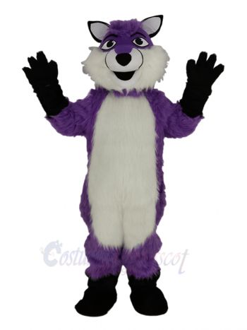 Purple Husky Dog Mascot Costume Animal