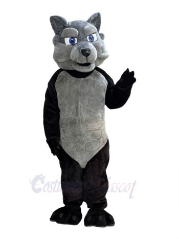 Powerful Muscle Wolf Mascot Costume Animal
