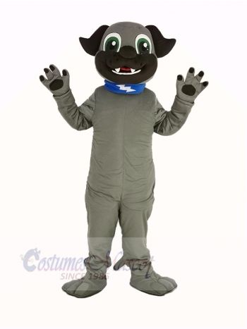 Gray Puppy Dog Mascot Costume Animal