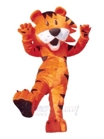 Lovely Orange Tiger Mascot Costume