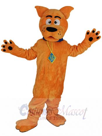 Orange Scooby Doo Dog Mascot Costume