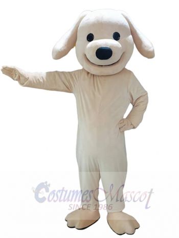 Golden Yellow Puppy Dog Mascot Costume Animal
