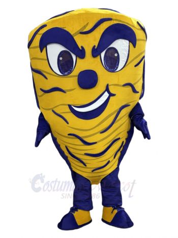 Purple and Yellow Typhoon Mascot Costume
