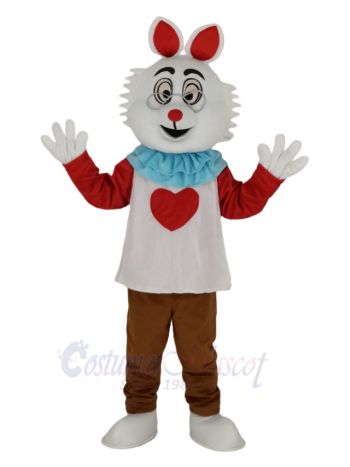 Easter Bunny Rabbit with Glasses Mascot Costume Animal